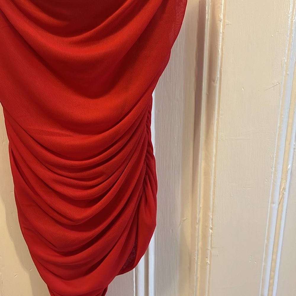 Lulu’s Romantic Ruched Mesh Bodysuit - Picture 4 of 10